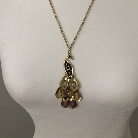 Adjustable Peacock Necklace. 🦚 - Picture 3 of 4